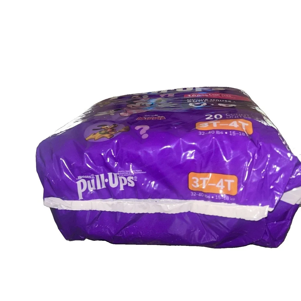 Huggies Pull Ups Size 3T-4T, 32-40 lbs Potty Training Diapers Minnie - 20 Count